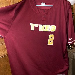 Nike xxl T’Keg 2 maroon jersey Dri-Fit 2xl